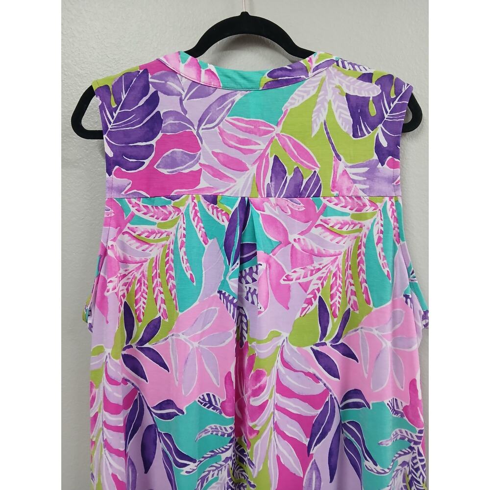 The Lizzy Tank Dress In Magenta By Dear Scarlett size 2X - Picture 5 of 7